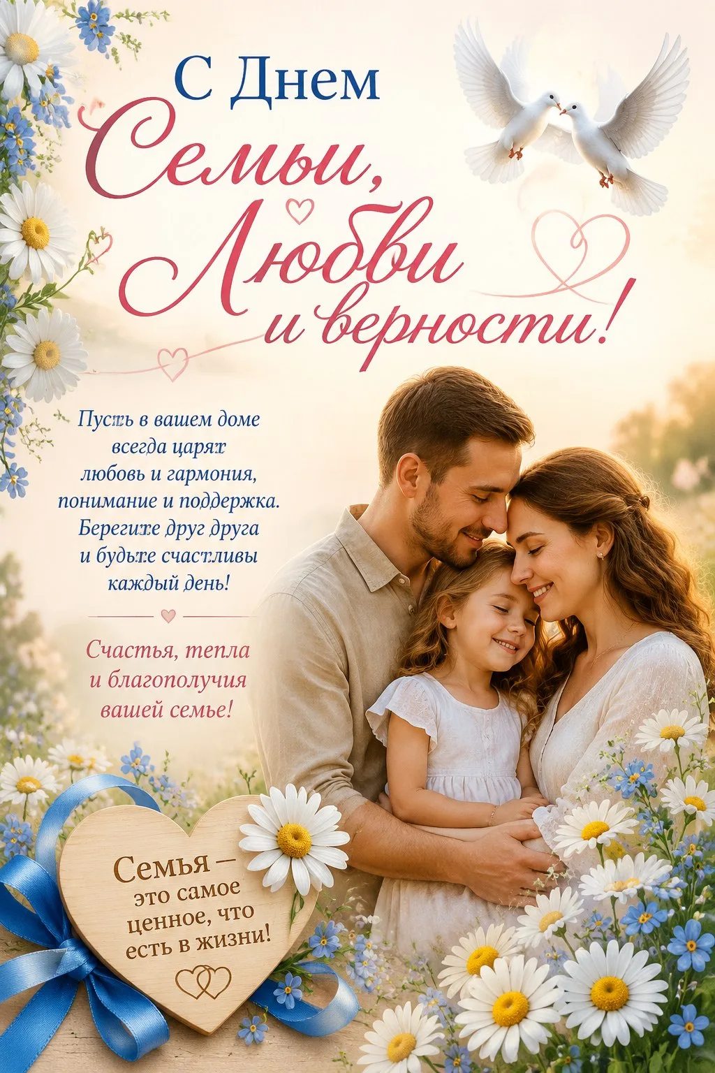 🌼 Дорогие родители и малыши! 🌼

Сегодня мы отмечаем замечательный праздник — День Семьи, Любви и В