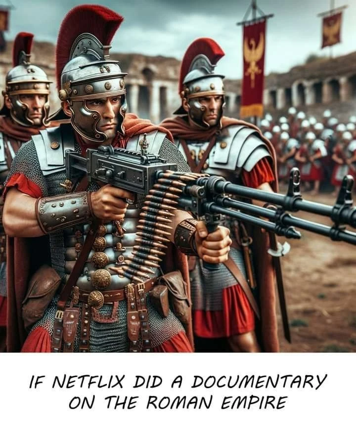Стартовый кадр документального сериала Netflix про Древний Рим. 😅