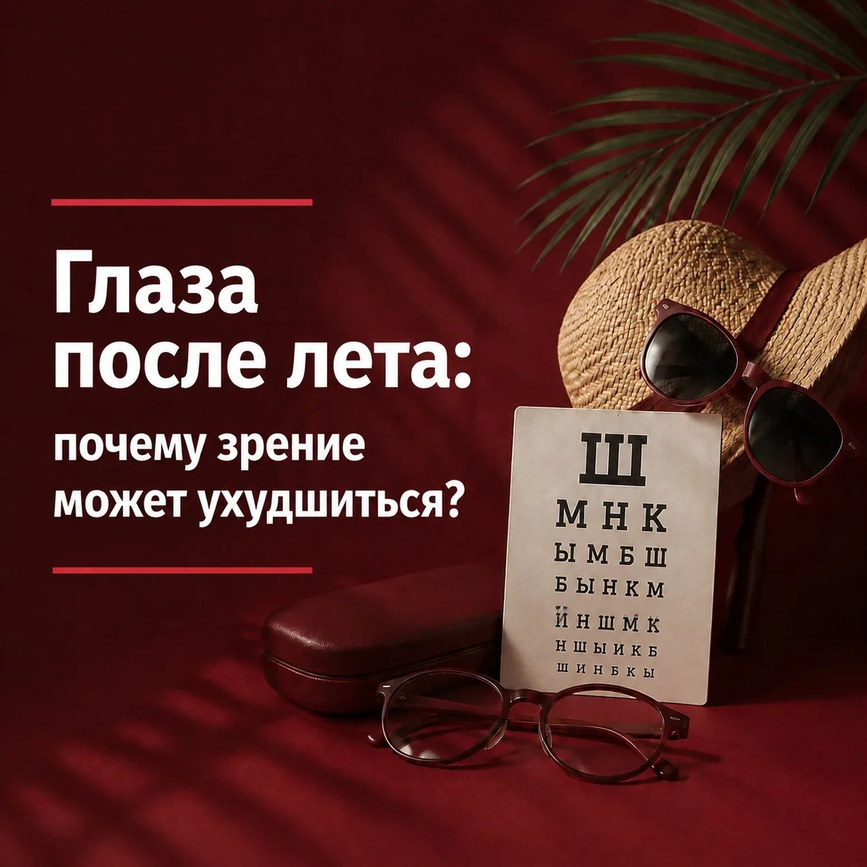 👀 Почему после лета зрение может ухудшиться?