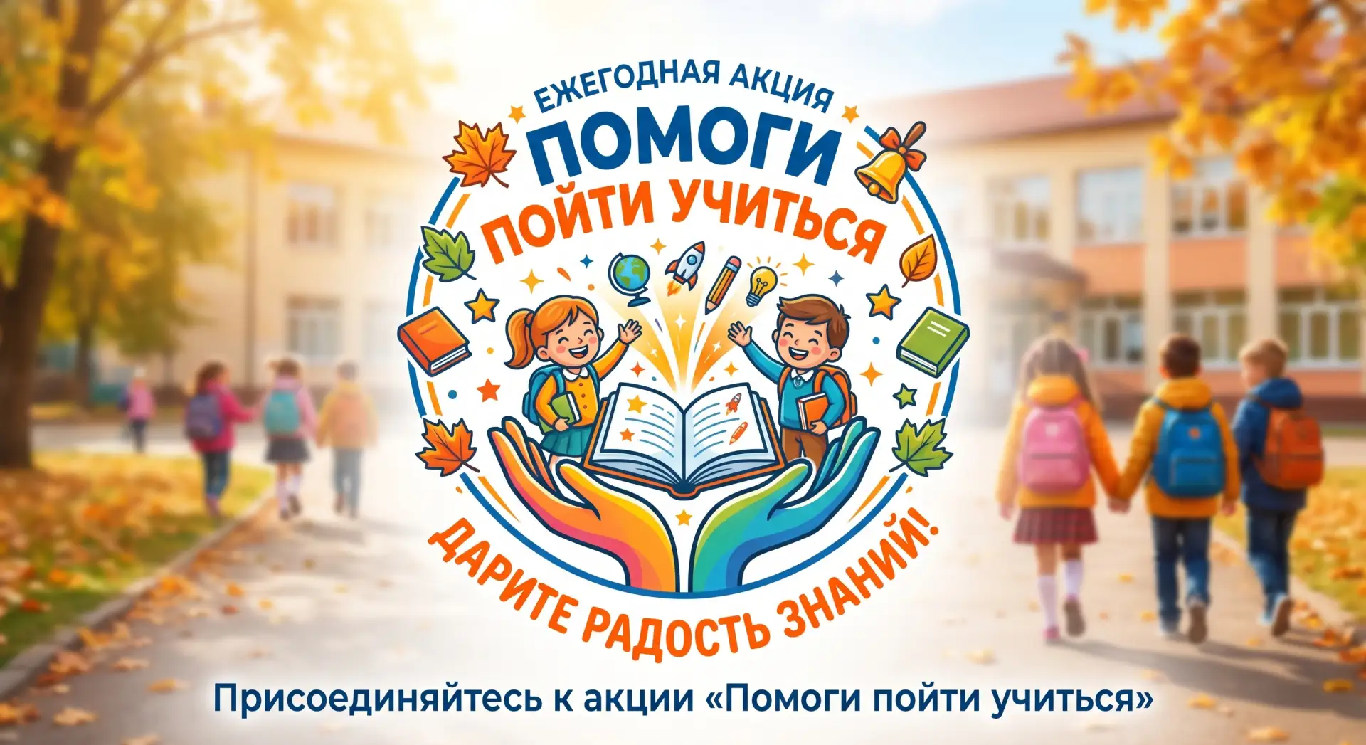 🎒✨ Дарите радость знаний! Присоединяйтесь к акции «Помоги пойти учиться» ✨🎒