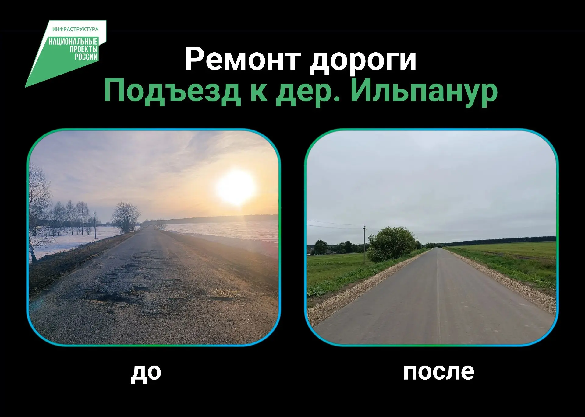 В Параньгинском районе введена в эксплуатацию автомобильная дорога Подъезд к деревне Ильпанур. Работ