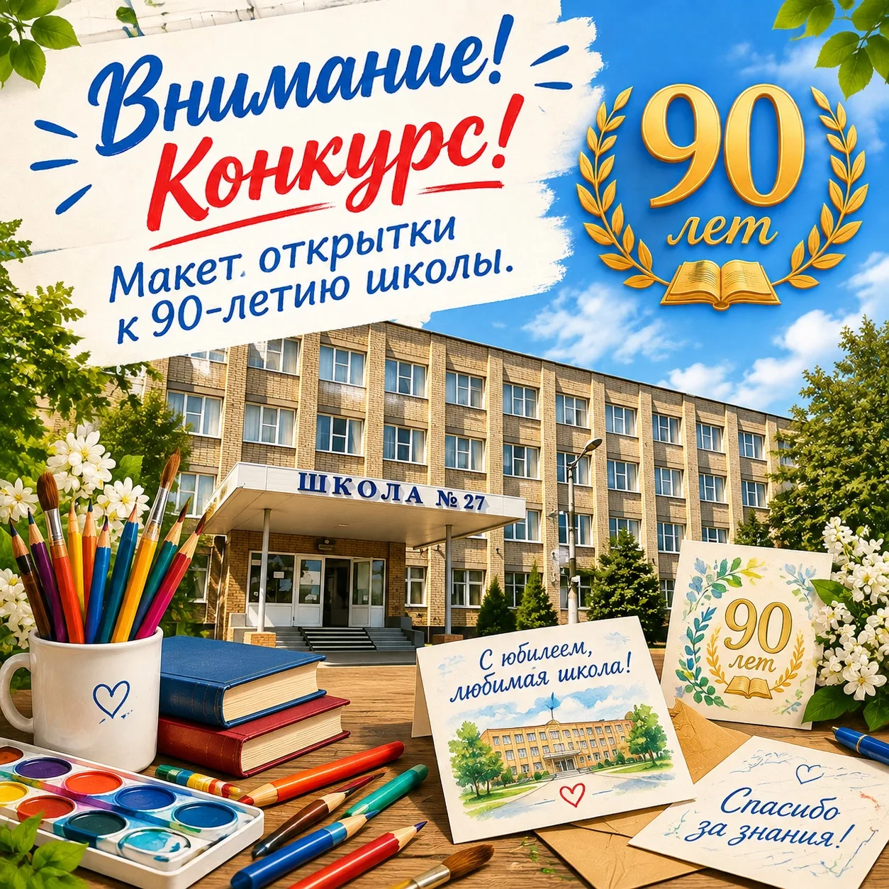 Внимание классам! Объявляется конкурс рисунков!📣 Мы разрабатываем макет открыток, посв...