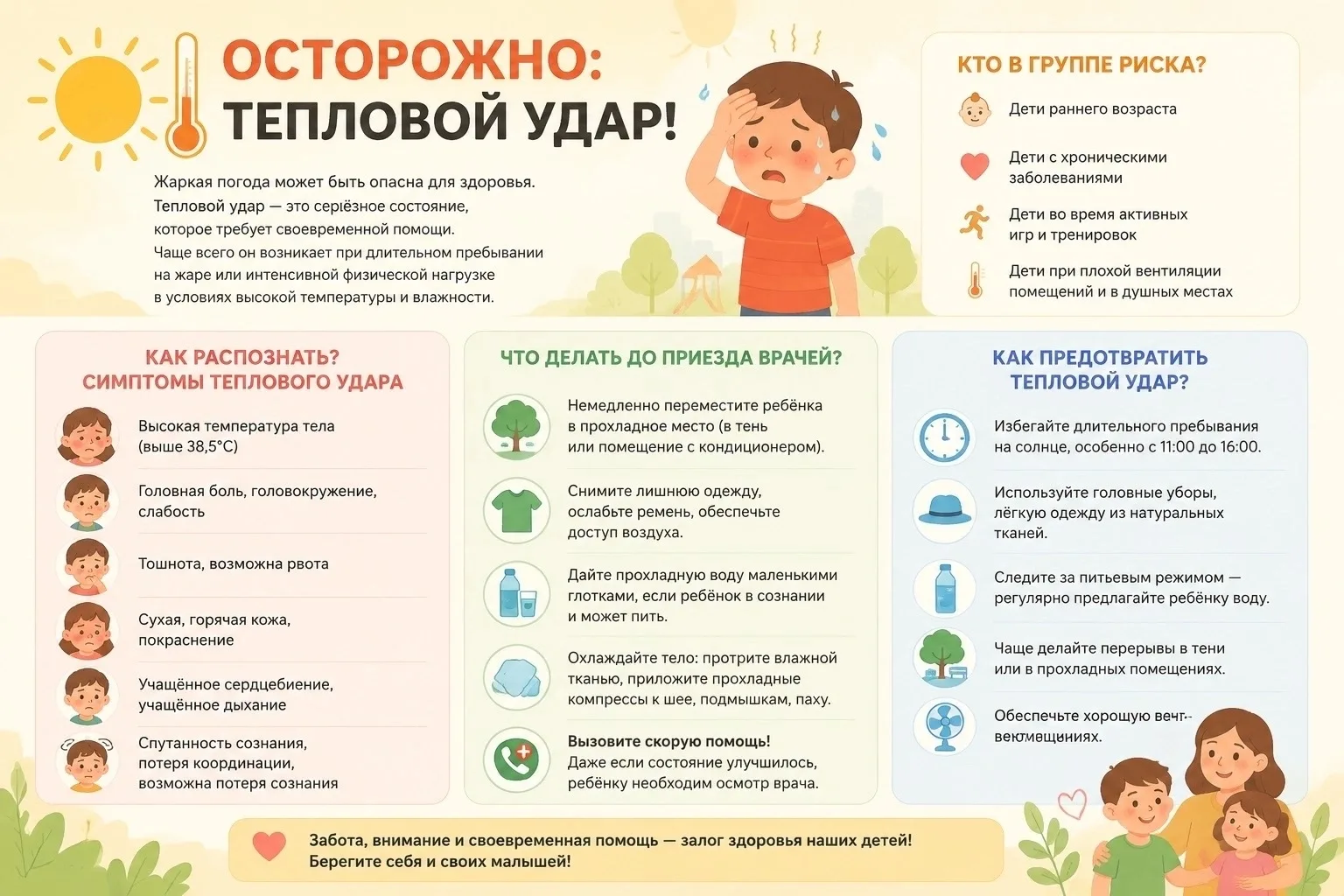 😎☀️⛱️Лето — пора прогулок, игр на свежем воздухе и семейных выездов на природу. Но вме...