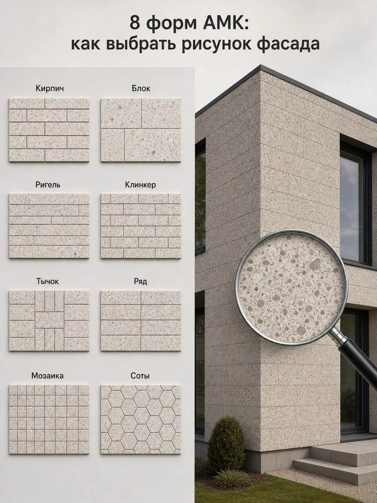 🏠 8 форм АМК: какой рисунок фасада подойдёт именно вашему дому?