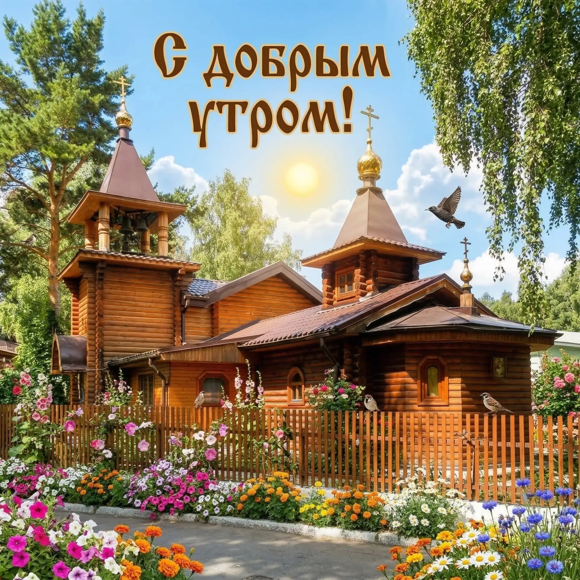 Доброе утро!
 Желаем продуктивного дня и сил на все задуманные дела. Пусть сегодня всё получается ле