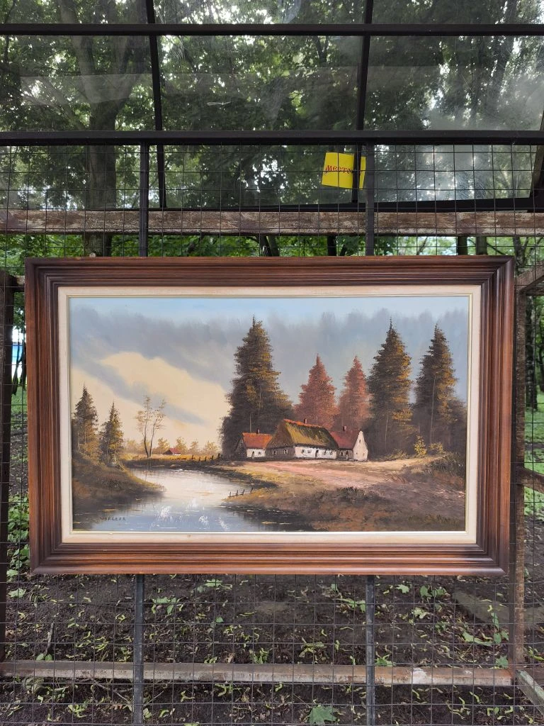 Великолепная фламанская живопись.Классика.
Холст, масло,старинная рама.
Авторская,подпись внизу слев