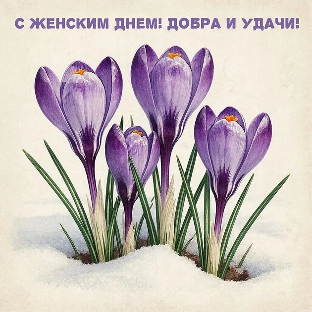 Дорогие женщины! Пусть весеннее солнце согревает ваше сердце теплом любви и нежностью заботы. Пусть 