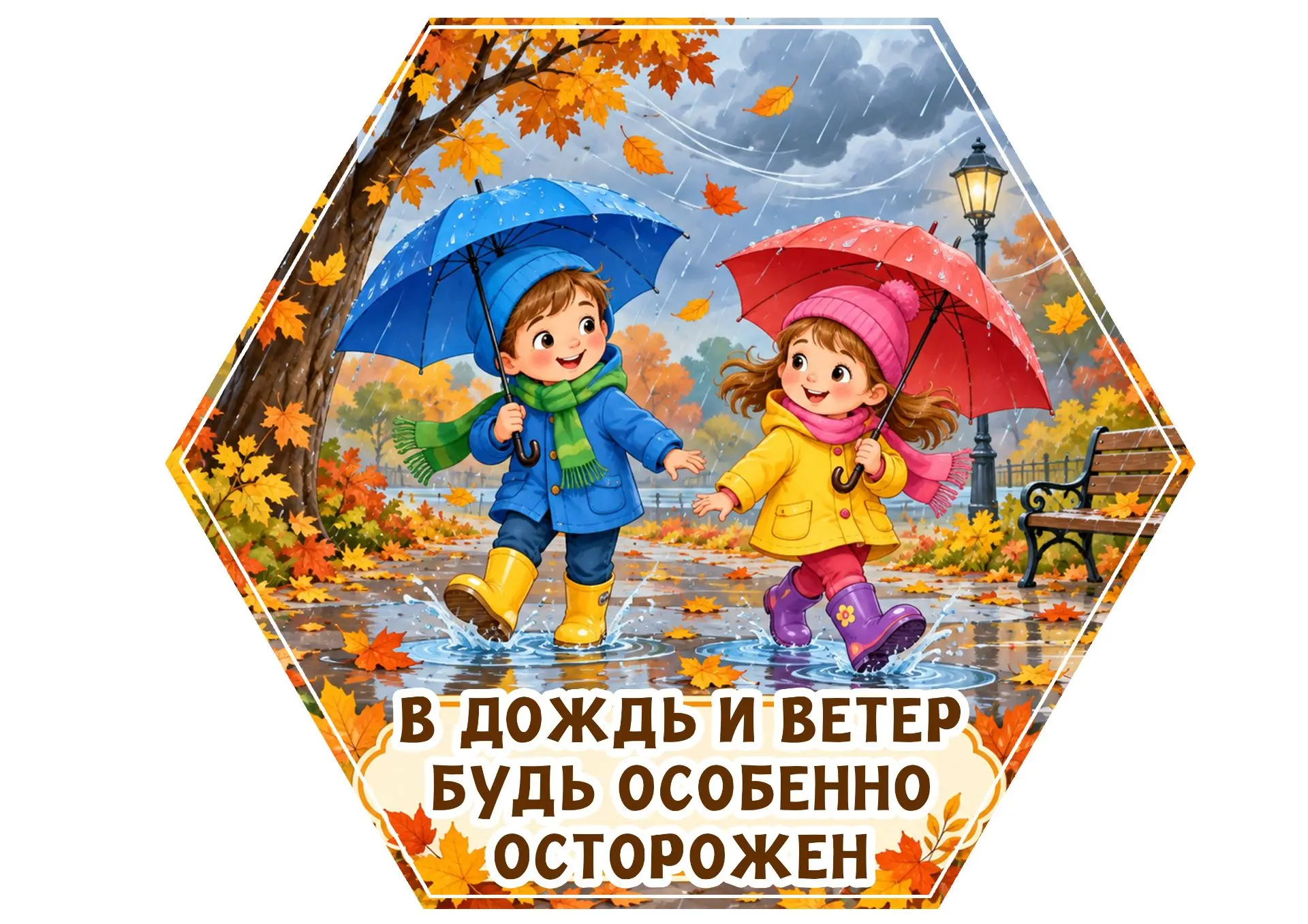 Безопасность осенью🤗