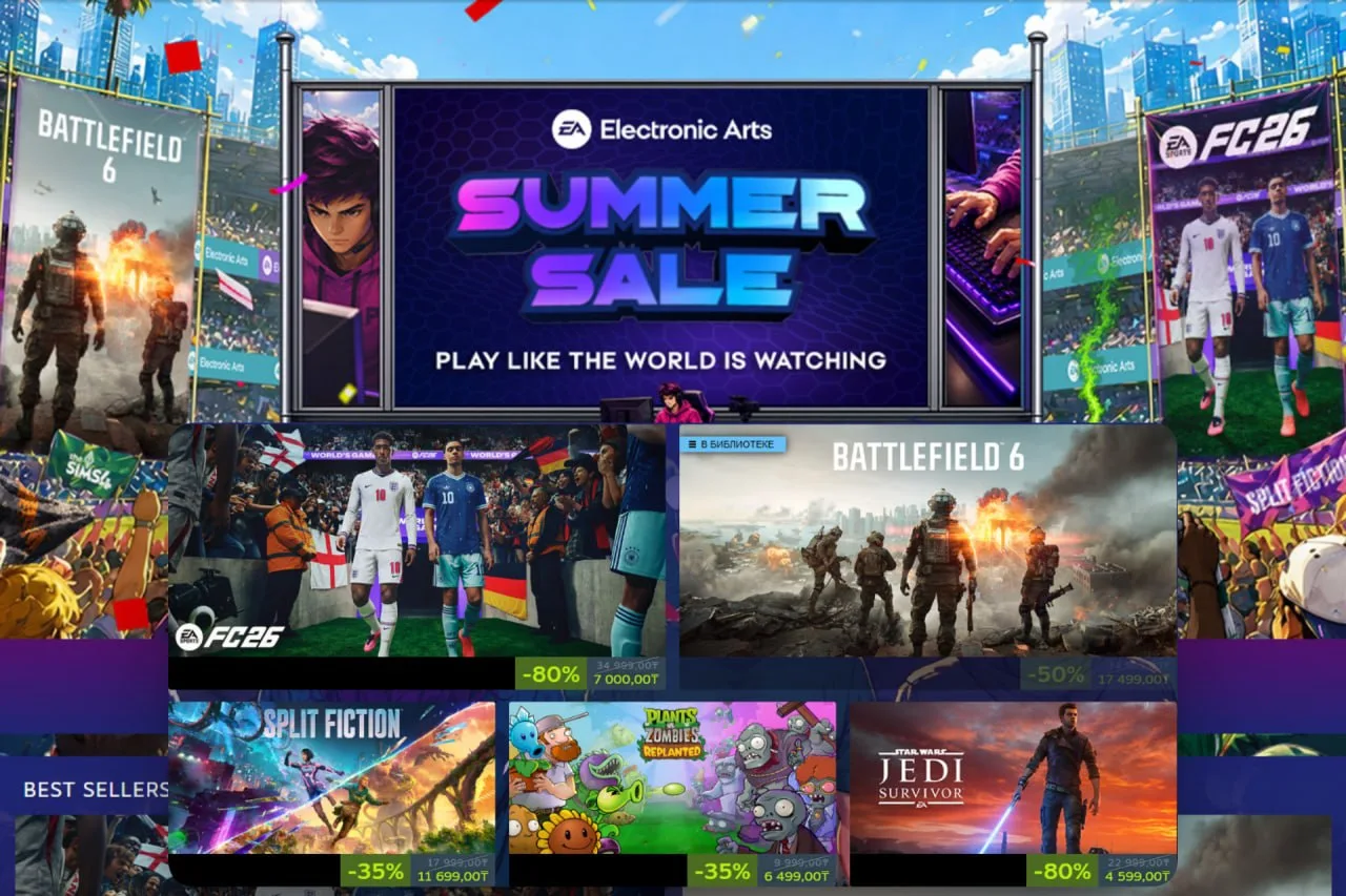 В Steam стартовала распродажа игр от Electronic Arts

Максимальные скидки снова получили игры серии 