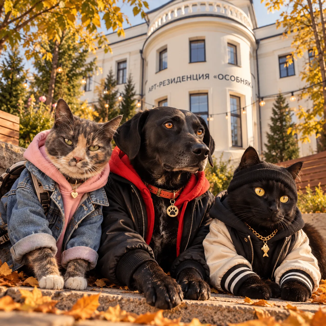 Знакомим вас с четвероногими жителями арт-резиденции «Особняк» 🐾