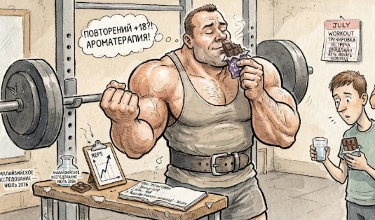 😮 Зачем качку нюхать шоколад перед тренировкой?