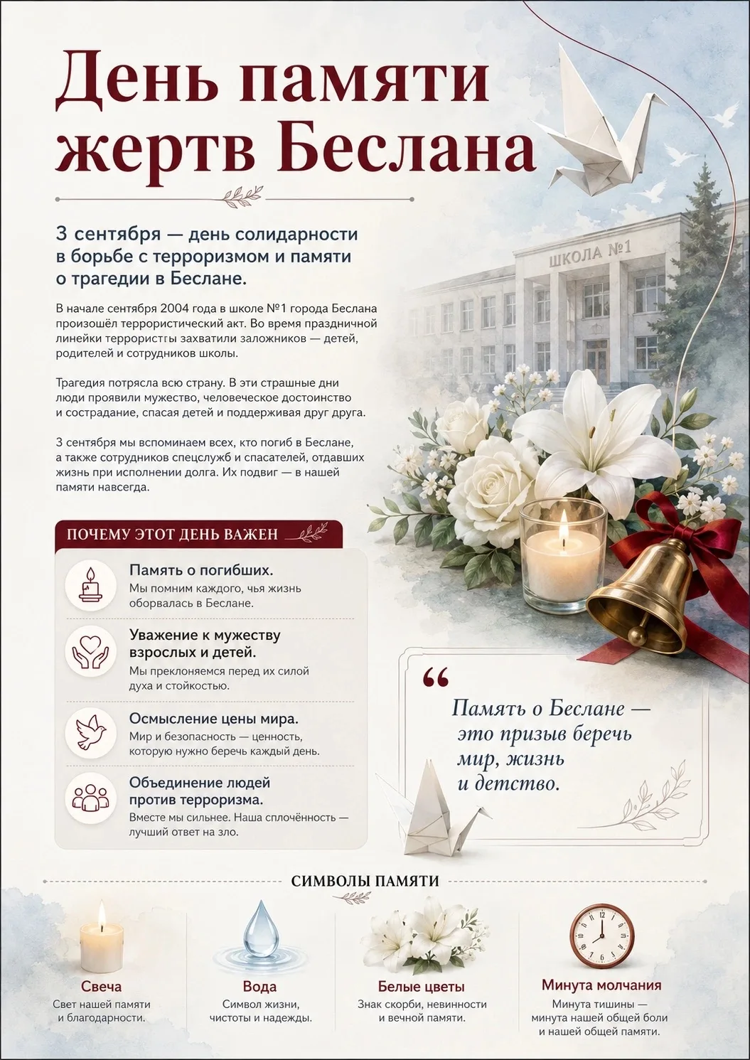 3 сентября - День солидарности в борьбе с терроризмом.