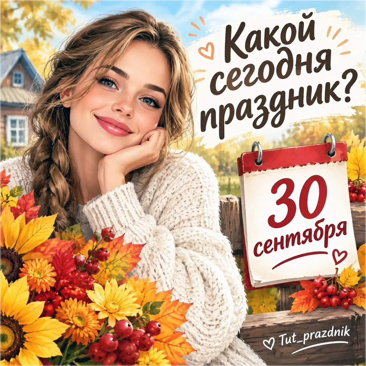 🗓 30 сентября – отмечается 24 праздника.