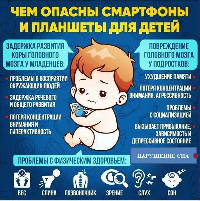 🛑Основная опасность гаджетов для развивающегося детского мозга в том, что они мешают своевременному