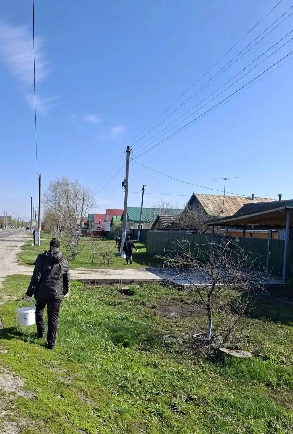 На территории с. Бессоновка  идет работа по благоустройству