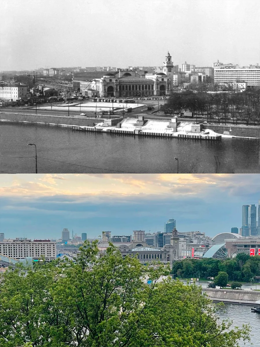 📍Кадр в сторону Киевского вокзала.