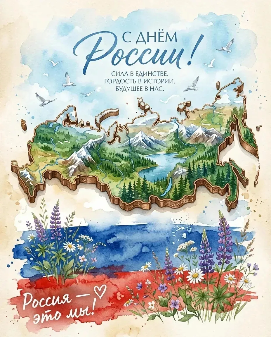 12 июня — особенный день для каждого из нас!

Это праздник нашей Родины, её богатого наследия и вели