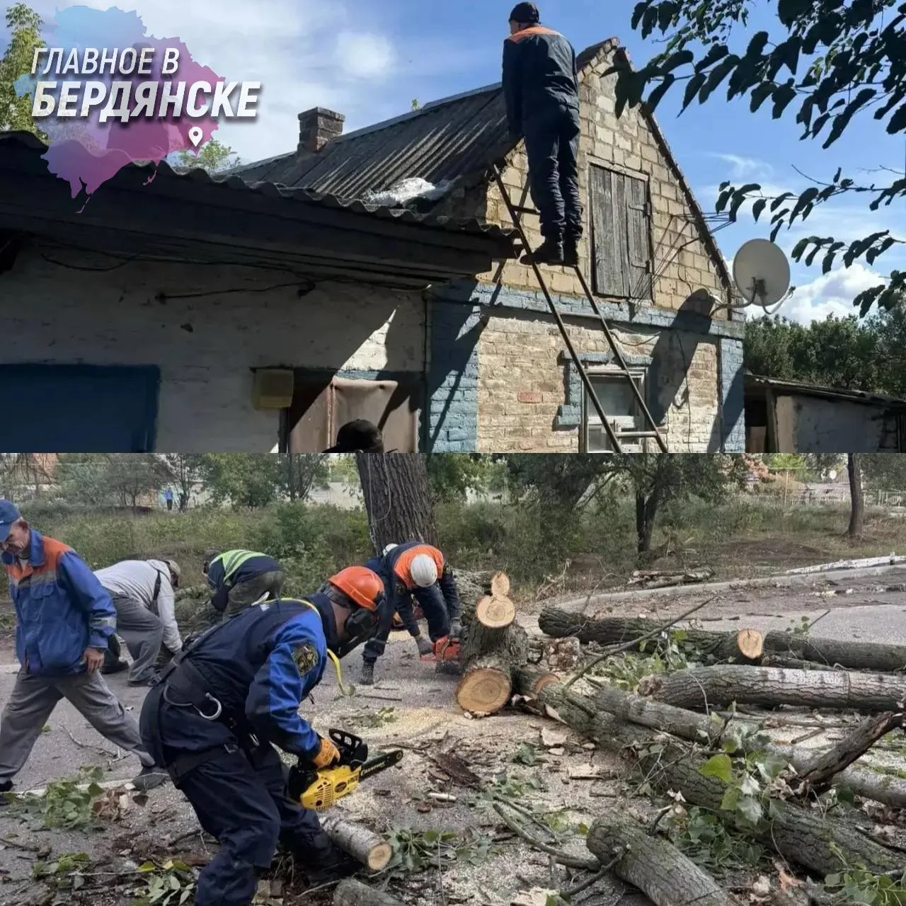 Пензенские специалисты отремонтировали кровлю дома жительницы Токмака
