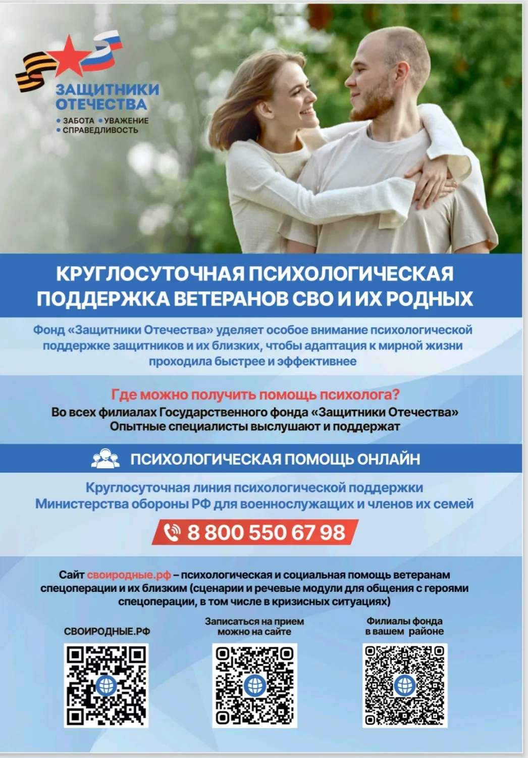 Государственная поддержка участников СВО