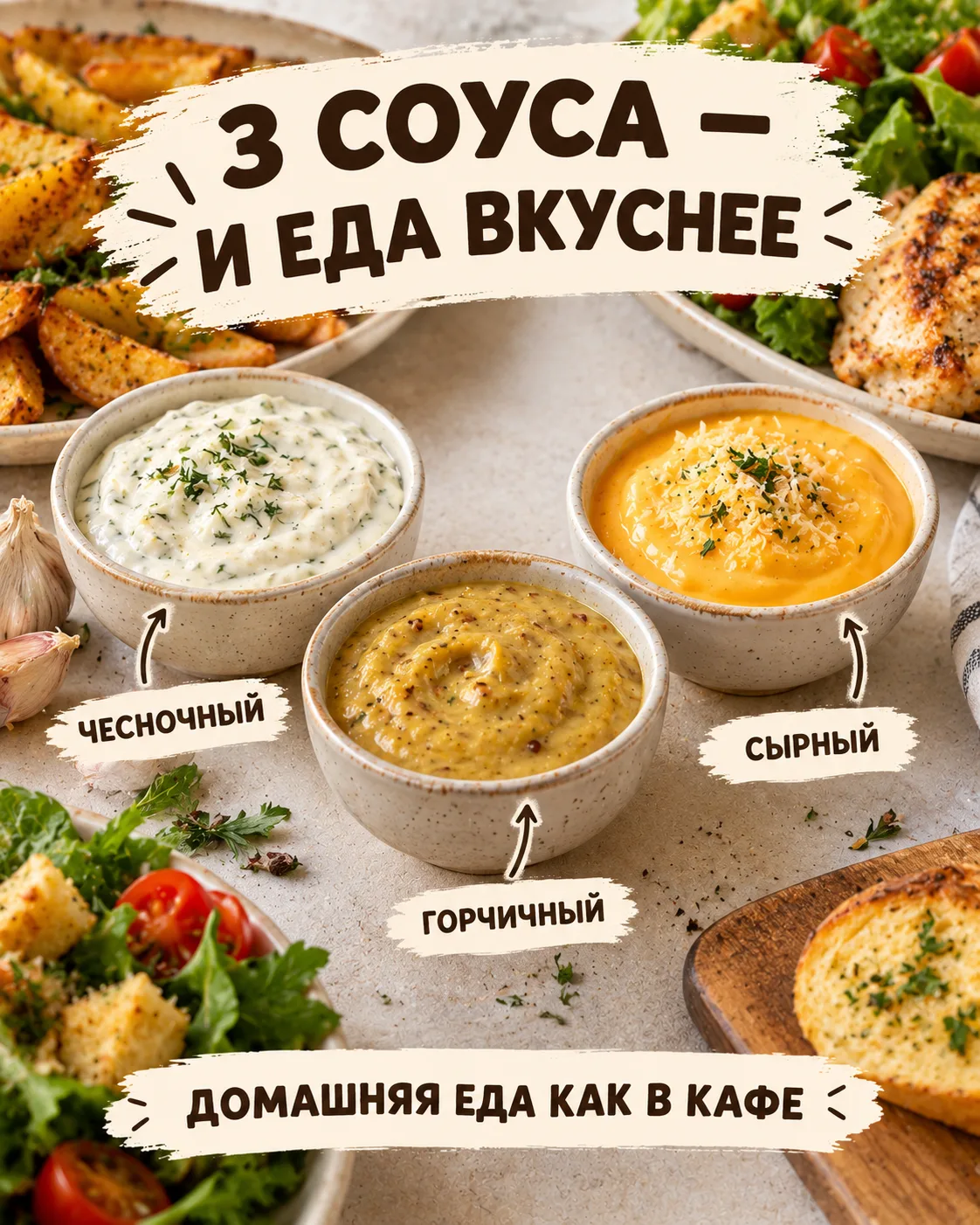 🍴 Три соуса за копейки