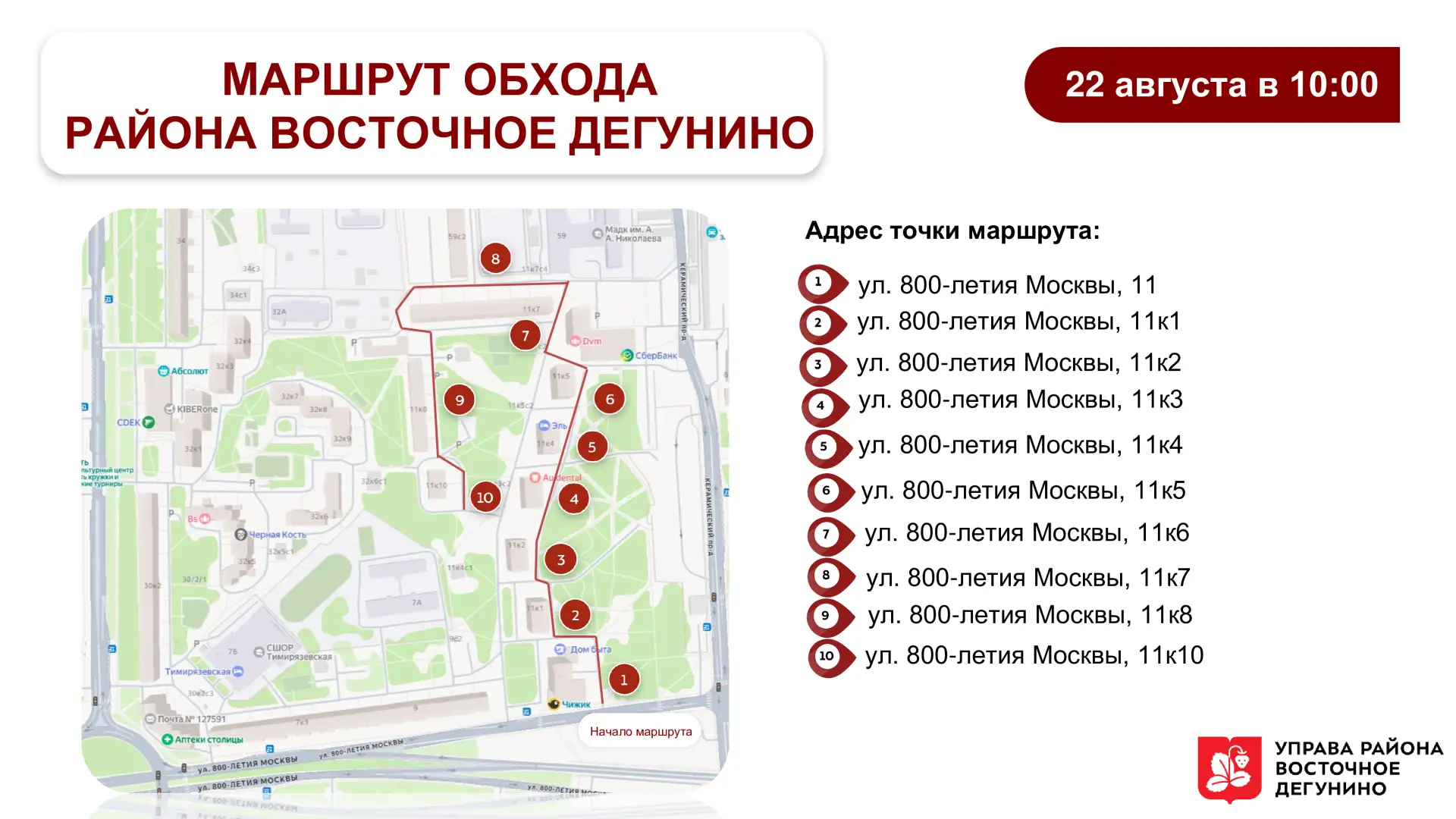 Обход территории района