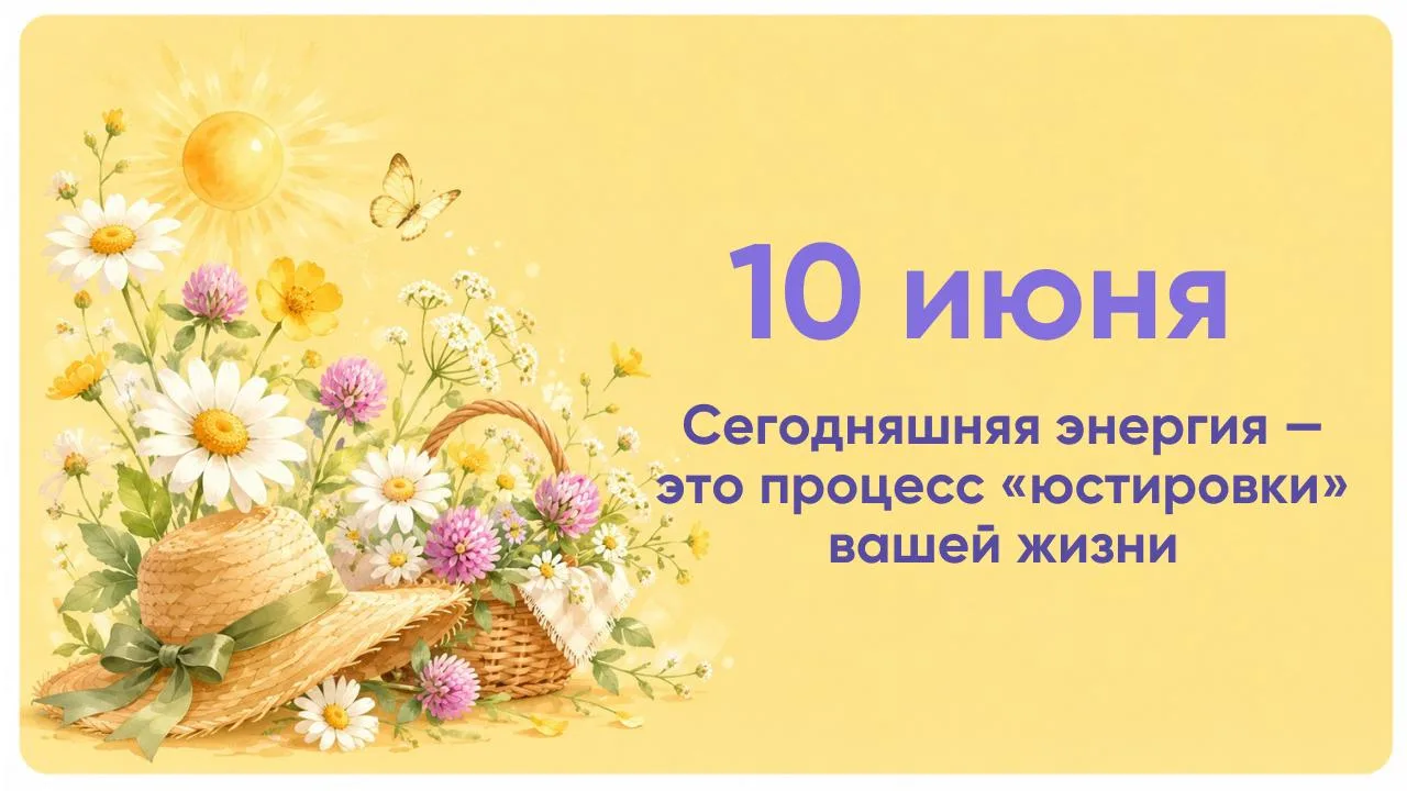 СОВЕТ ДНЯ ➡️ 10 ИЮНЯ

ЭЙВАЗ + ИМПЕРАТОР

День «стратегического порядка». После вчерашних эмоциональн