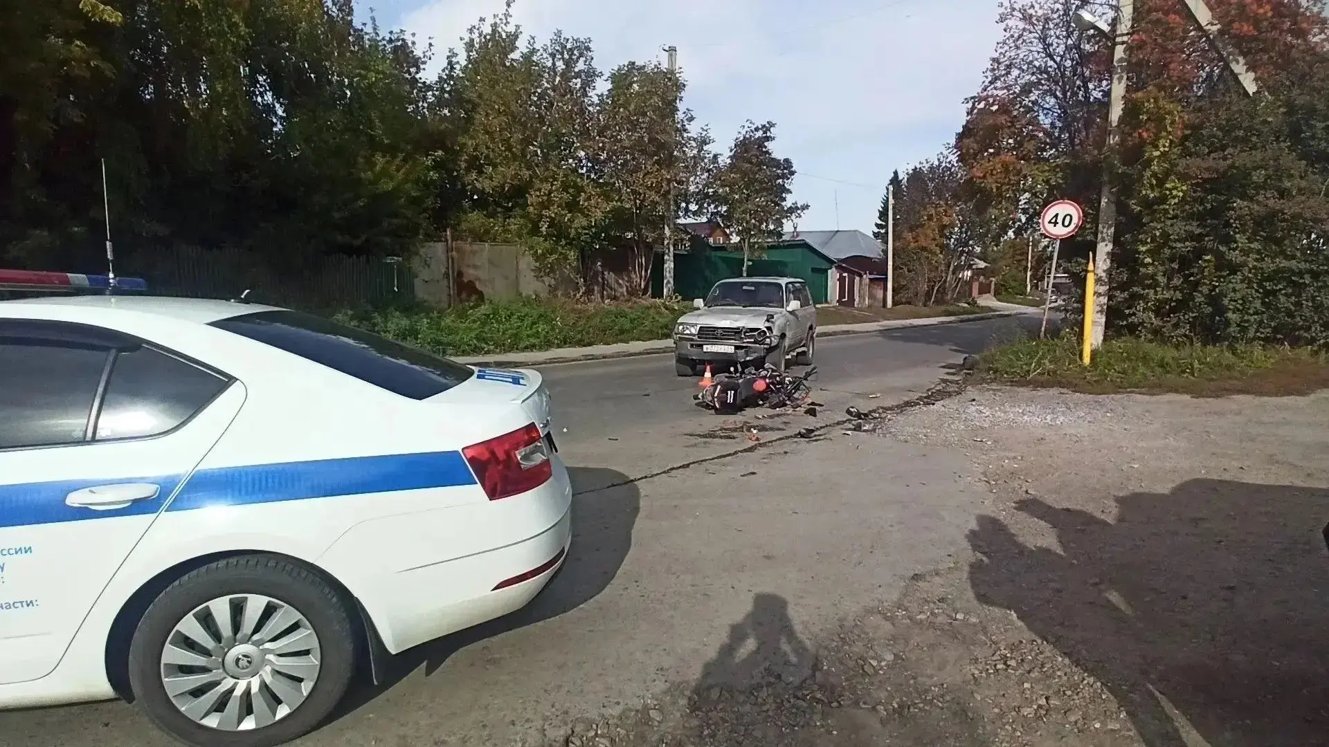 В Советском районе Новосибирска в результате ДТП погиб мотоциклист