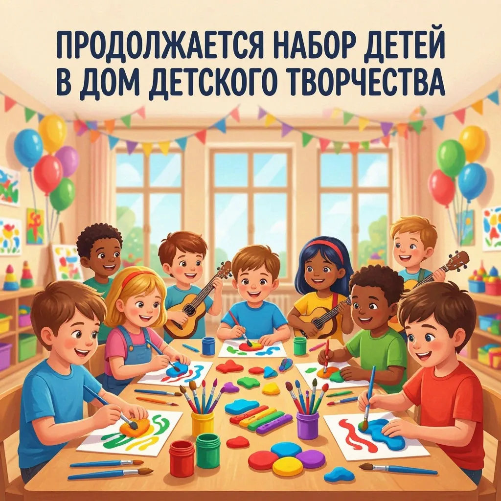💥ПРОДОЛЖАЕТСЯ НАБОР ДЕТЕЙ В ДОМ ДЕТСКОГО ТВОРЧЕСТВА💥