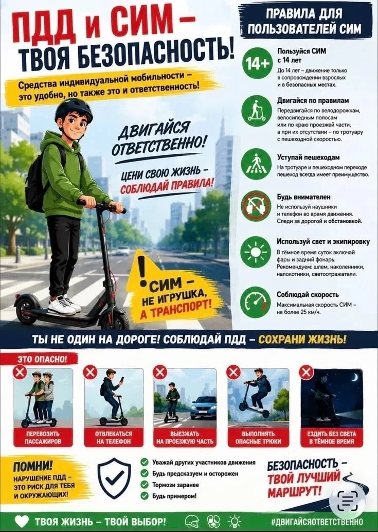 ⚠️🛴СИМ - это не игрушка! Рассказываем, что надо знать каждому! 

🛴Тебе купили электросамокат или м