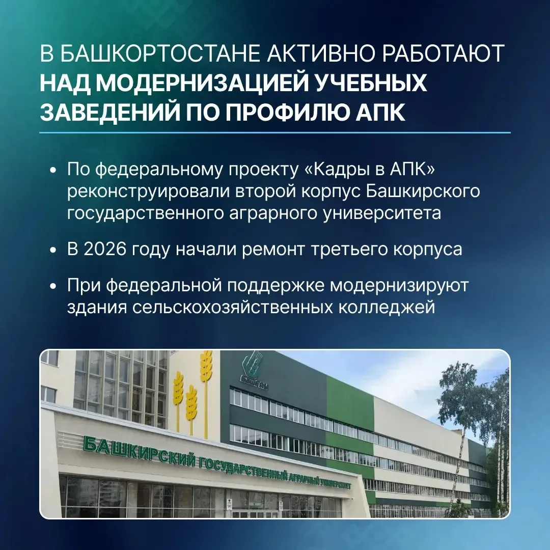 🌾 АПК Башкортостана: рост, техника, кадры и комфортная жизнь на селе