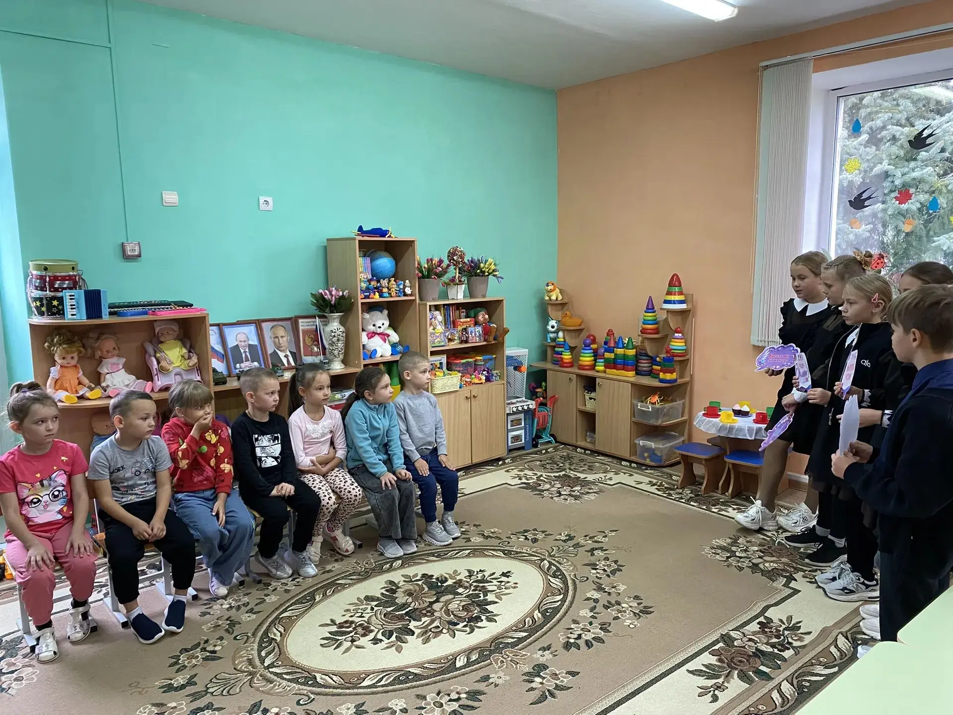 14 сентября  наш детский сад посетили учащиеся МБОУСОШ имени Ключевского