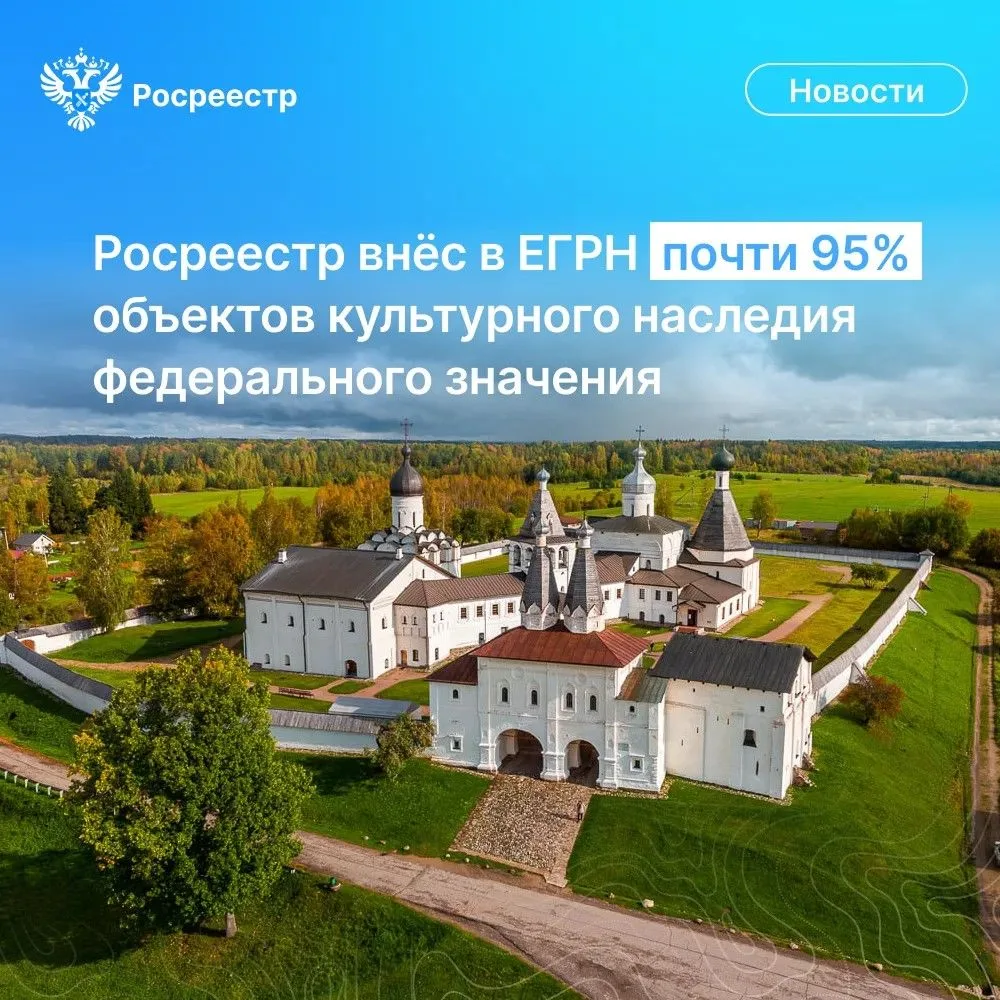 🏛 Росреестр продолжает системную работу по наполнению ЕГРН сведениями об объектах куль...