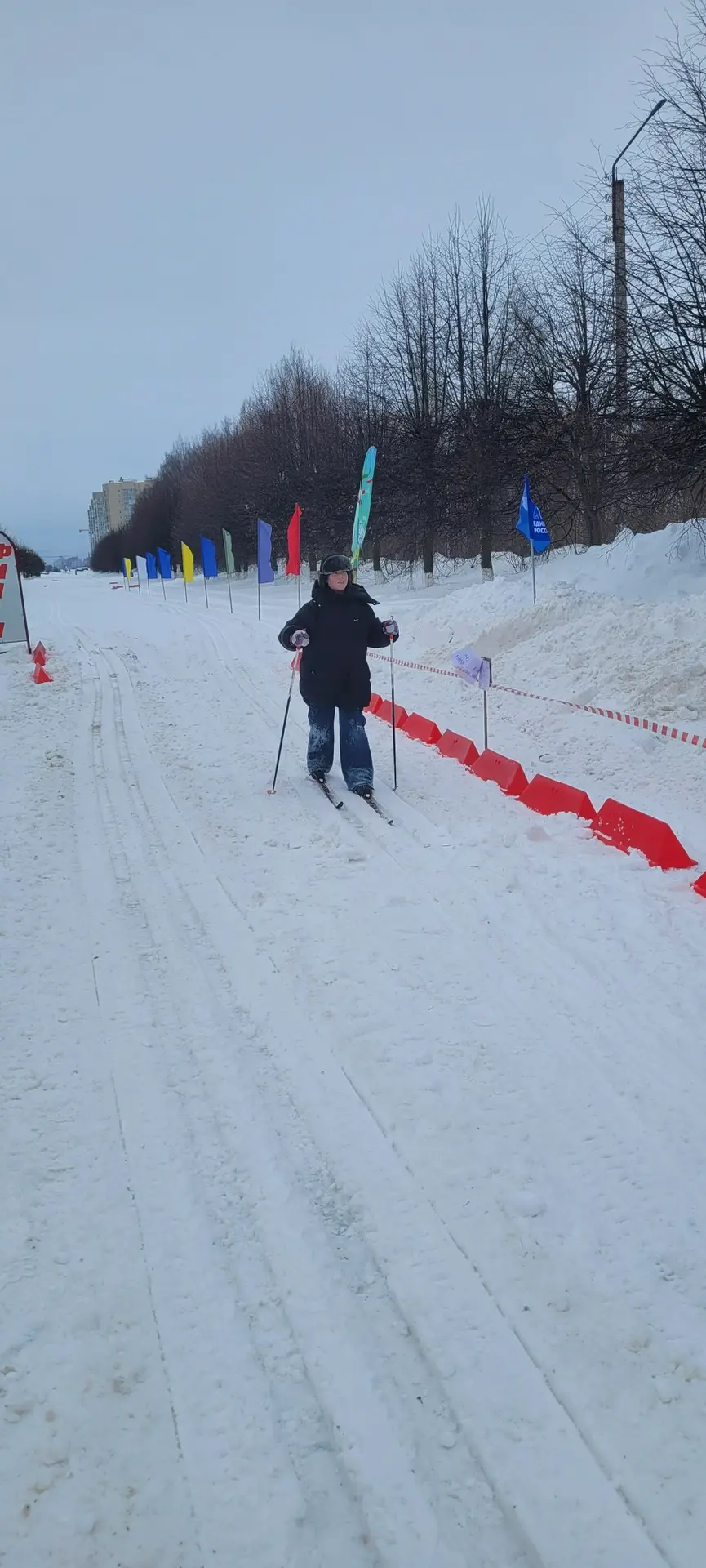 ЛЫЖНЯ РОССИИ 2026⛷️  Сегодня наши ученики 7,8,9 и 10 классов приняли участие в Лыжне России!   Снача
