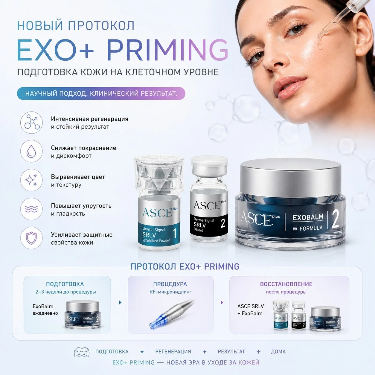 ПРОТОКОЛ EXO+ PRIMING: ПОДГОТОВКА КОЖИ К RF-МИКРОНИДИНГУ НА КЛЕТОЧНОМ УРОВНЕ

Ведущий эксперт по при