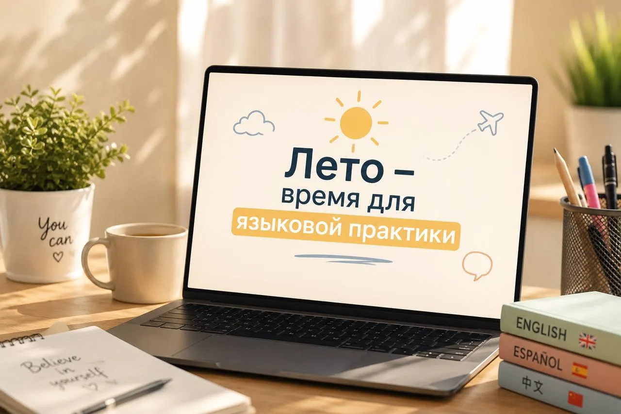 Лето — хорошее время, чтобы учить язык без перегруза ☀️

Не в режиме «надо срочно догнать», а спокой