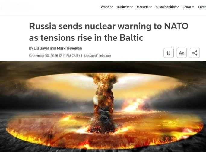 ⚡В НАТО напряглись из-за ядерного предупреждения Москвы по Калининграду.