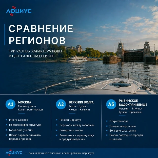 🌊 Один регион — три разных характера воды
