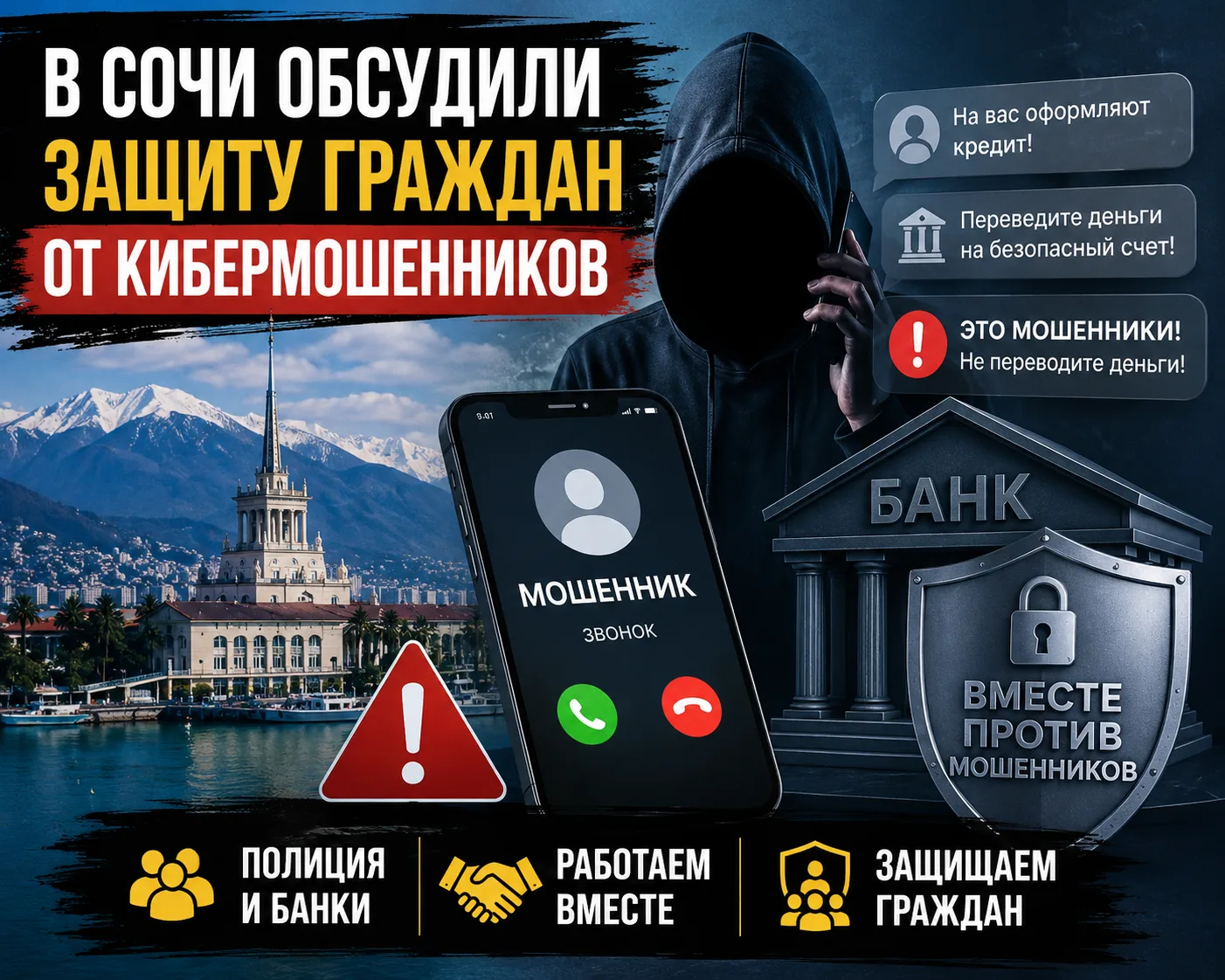 🛡️ В Сочи обсудили борьбу с телефонными мошенниками