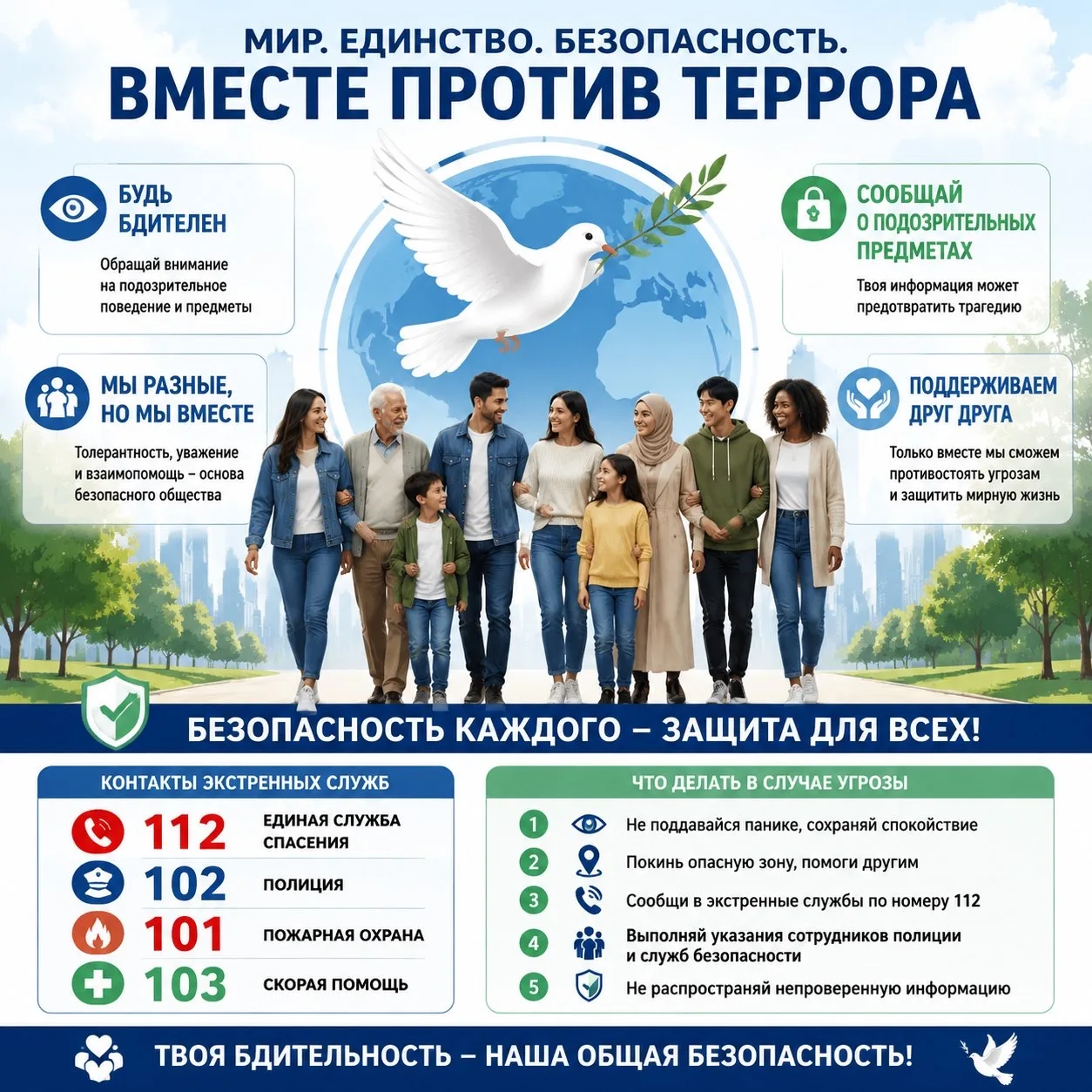 🕊️ Вместе против террора! 🕊️
