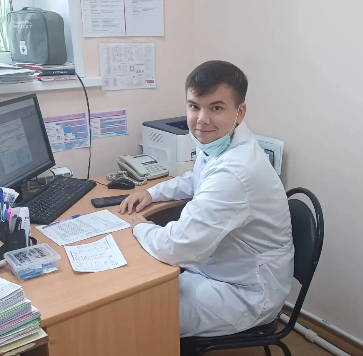 Сергей Галкин - целевик, участковый врач педиатр врачебной амбулатории р.п.Красный Октябрь