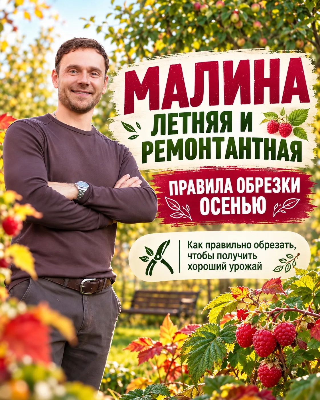 🍓 МАЛИНА ЛЕТНЯЯ И РЕМОНТАНТНАЯ: КАК ОБРЕЗАТЬ ОСЕНЬЮ?