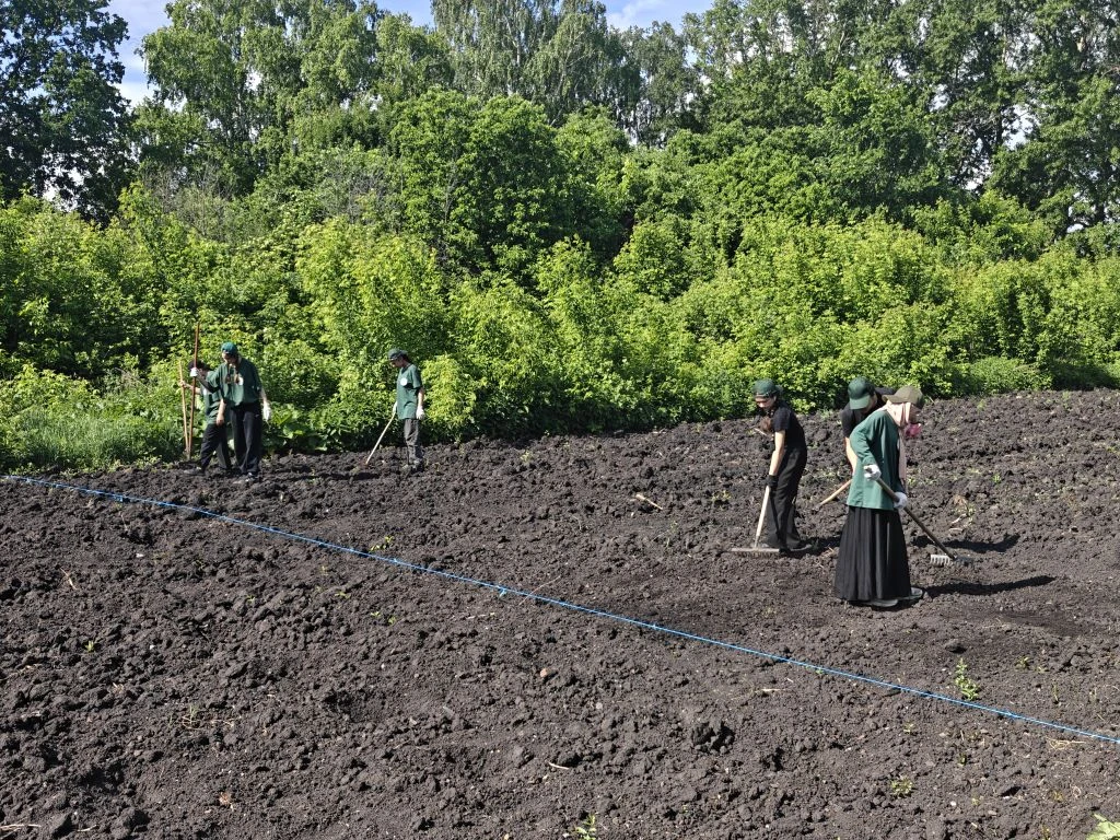 Второй день работы лагеря, у кого-то начались трудовые будни (для себя работаем, столов...