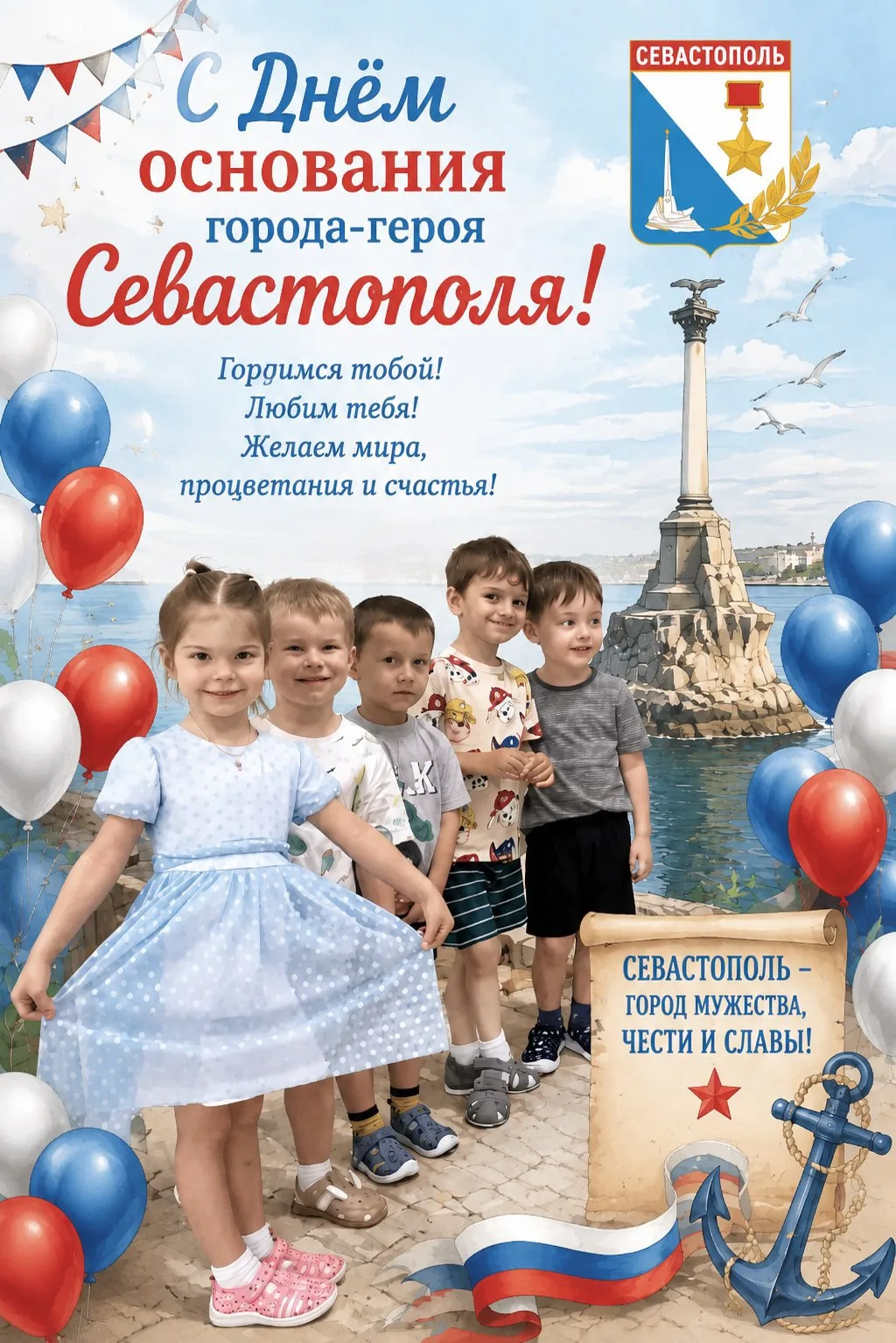 ⚓️🌊 С Днем рождения, любимый Севастополь! 

Сегодня наш величественный, белокаменный и легендарный 