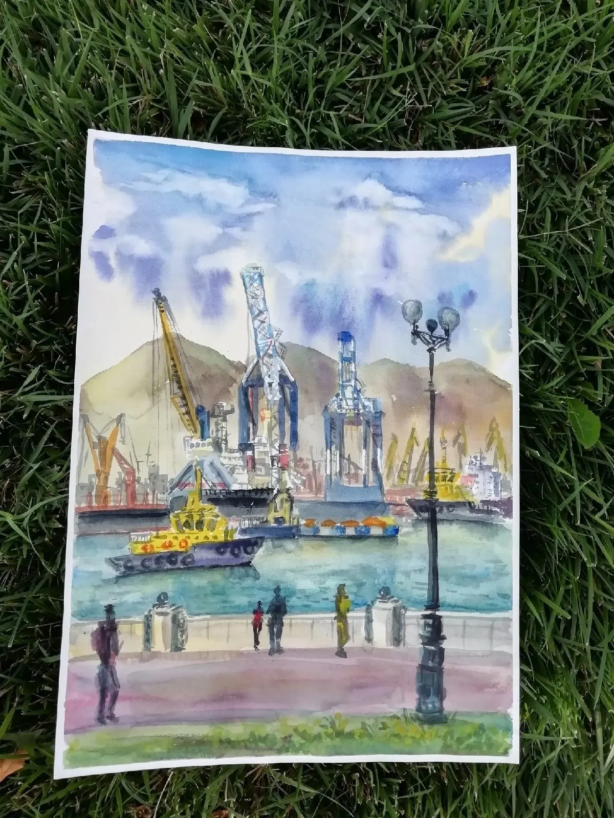 Пленэр на набережной 🎨