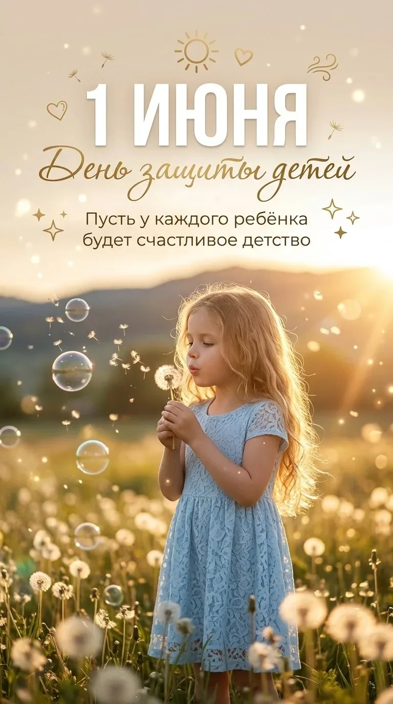 💕 С днем защиты детей!