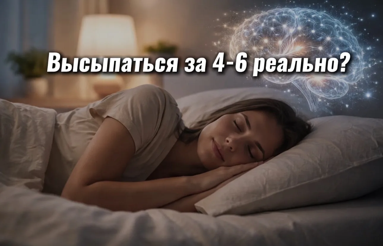 😴Почему одним людям хватает 4–6 часов сна, чтобы восстановиться?