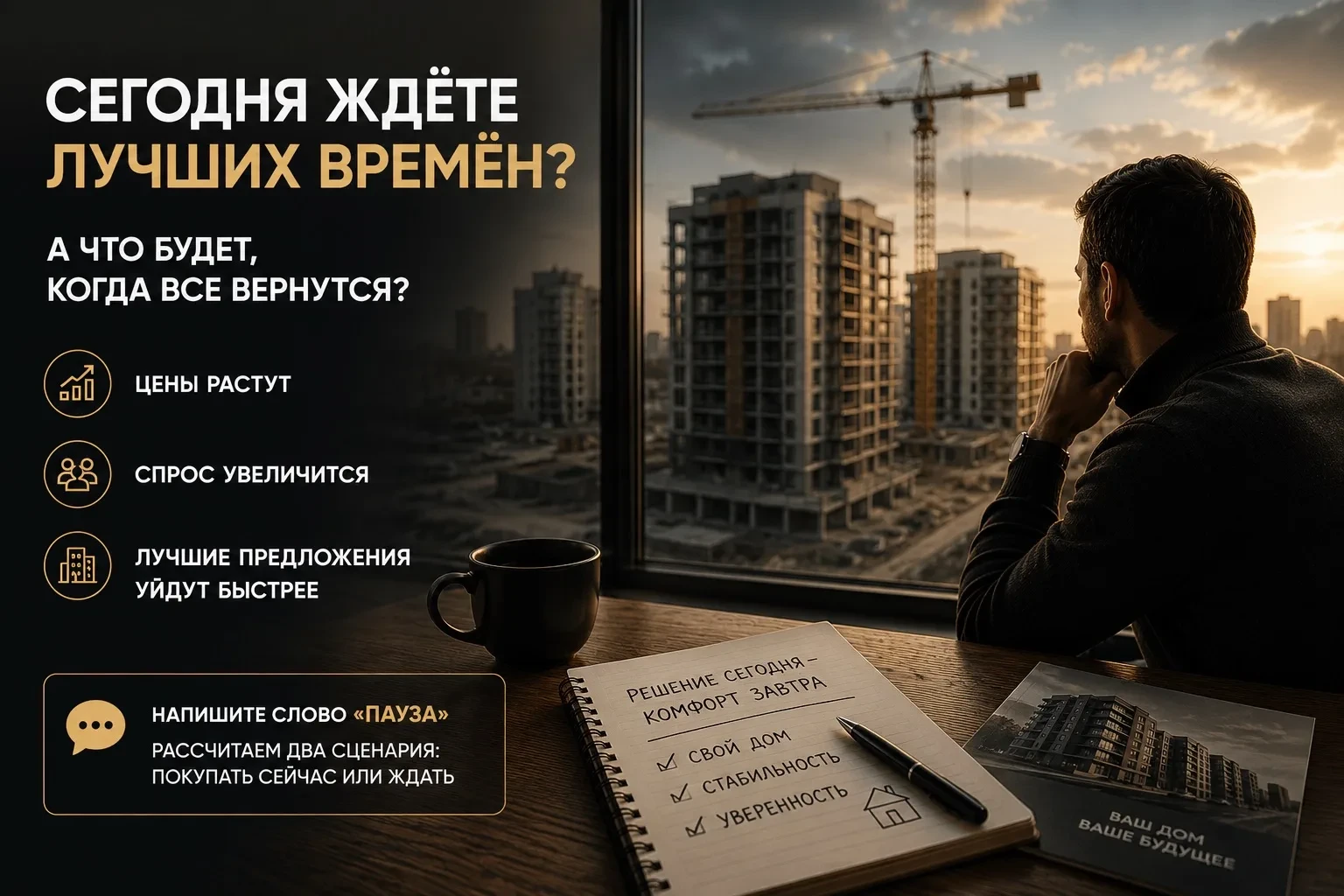 «ПОКУПКУ ПОКА ОТЛОЖИЛИ ИЗ-ЗА ВНЕШНЕЙ СИТУАЦИИ». А ЧТО БУДЕТ, КОГДА ВСЕ ВЕРНУТСЯ?