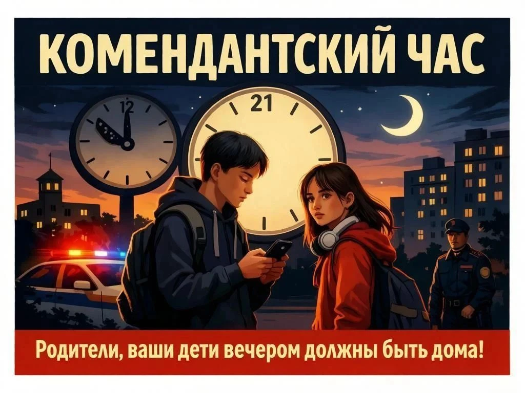⚠️ ЗИМНИЙ КОМЕНДАНТСКИЙ ЧАС НАЧАЛСЯ!⚠️