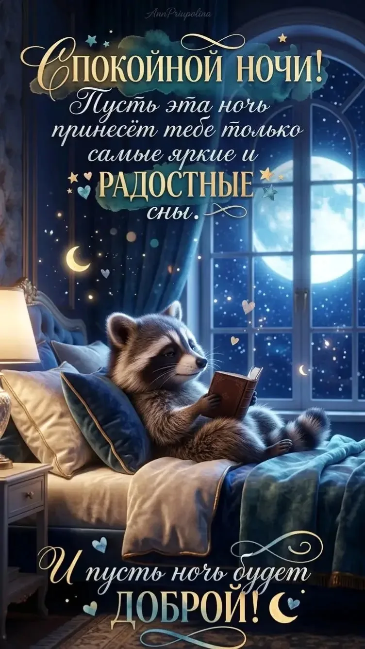 Спокойной ночи 🌙

Открытки на каждый день 🎀