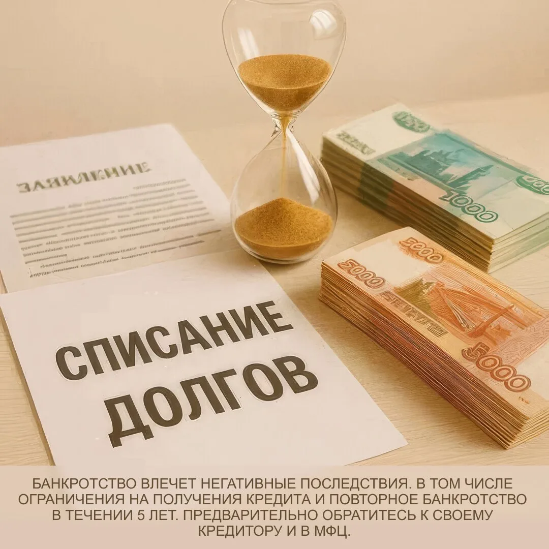 Вы можете законно списать кредиты и долги раз в 5 лет!  Долги от 200 000₽. Поможем бесплатно списать